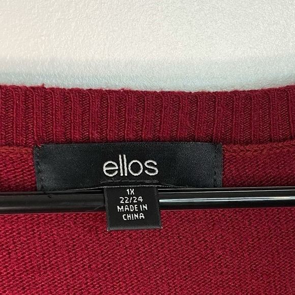 Ellos Red Sweater - Picture 7 of 7